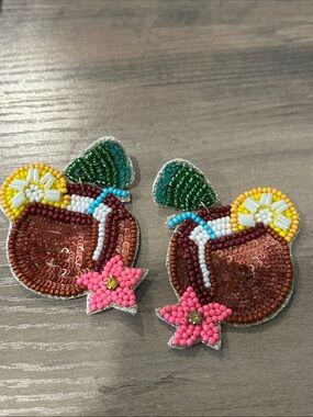 Beaded Beachy Earrings